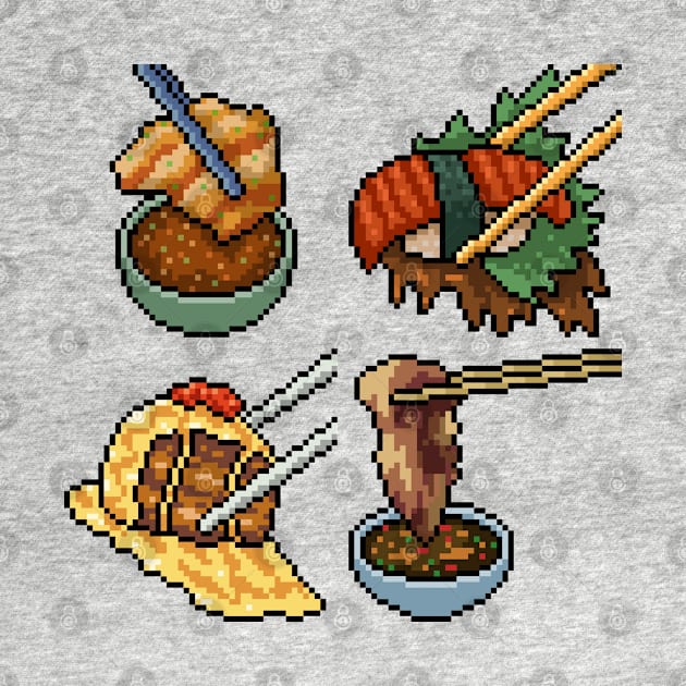 Pixel Sushi Dipping by Mako Design 